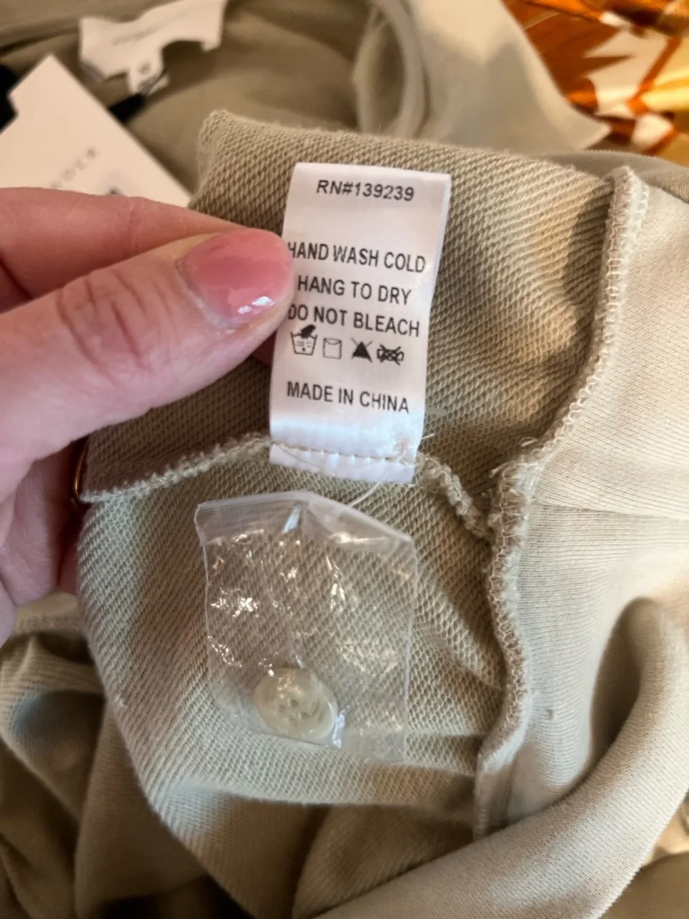 Tuckernuck Pomander Place Sage Bode Polo Sweatshirt NWT Oversized XS - Picture 12 of 12